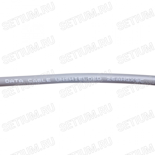 Кабель коммуникационный 9 проводов, 26 AWG, бухта 50м, ненеэкранированный, серый фото 2