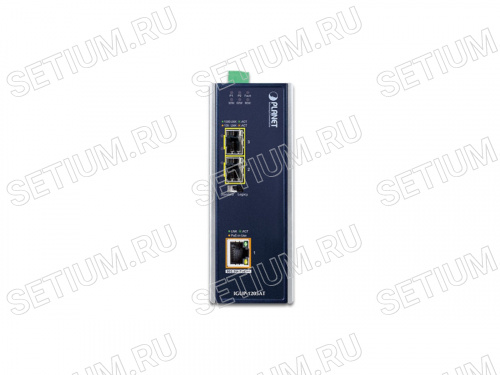 IGUP-1205AT Промышленный медиаконвертер 1 порт 802.3bt PoE++ 1Гб/с + 2 SFP слота 1Гб/с фото 3