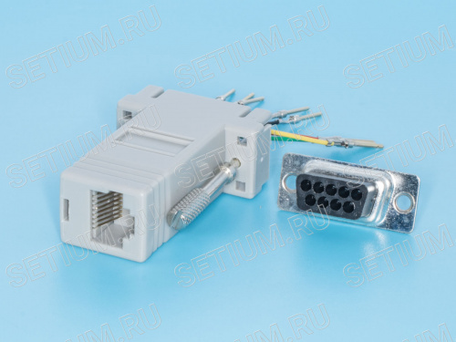 Переходник D-SUB 9 вилка - RJ45 гнездо GC-9MT8 фото 3