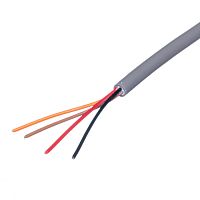 Кабель коммуникационный 4 провода, 28 AWG, бухта 50м, неэкранированный, серый SIN YU