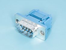 Разъем D-SUB  9 контактов, вилка на плоский кабель DI-9M