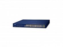 Управляемый PoE коммутатор 2-го уровня 24 порта 100Мбит/с 2 комбо порта TP/SFP 1Гб/с