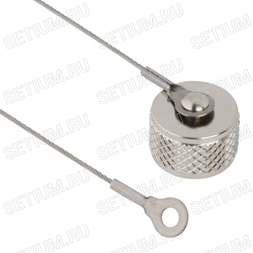 Заглушка для разъема N Amphenol, с тросом фото 2 Заглушка для разъема N Amphenol, с тросом 202102-12 фото 2