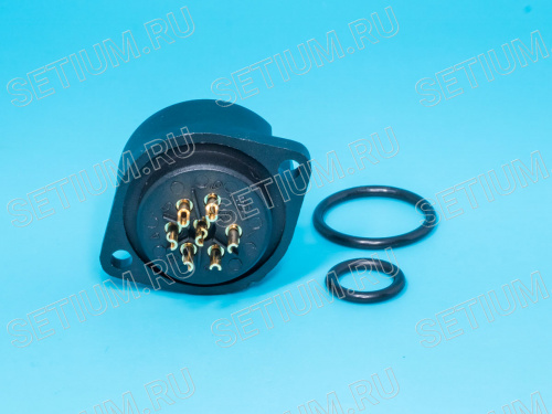 Разъем серии RD-24 7 контактов, гнездо на блок RD24F-7B1 фото 3