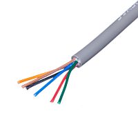 Кабель коммуникационный 6 проводов, 26 AWG, бухта 50м, неэкранированный, серый 