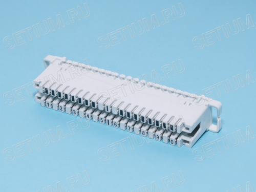 KRC-10 Плинт 10 пар тип KRONE, неразмыкаемый,  нумерация 1..0
