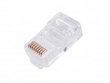 Вилка RJ-45, 8P8C для круглого одножильного кабеля TPR-8P8C-S2