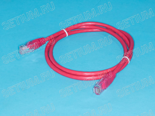 SC03-8P8C1-R Патч-корд (шнур) RJ-45 - RJ-45 кат.5е, 1м, красный