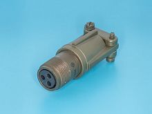 Разъём Amphenol серии MS  3 контакта, гнездо на кабель, наружная резьба MS3101E-10SL-3S