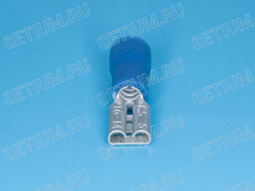 Клемма ножевая 4,8мм, гнездо на провод 1,5-2,5мм, изолированная, кратно 100шт. фото 3