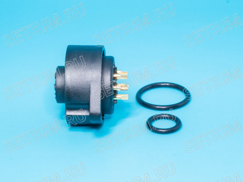 Разъем серии RD-24 7 контактов, гнездо на блок RD24F-7B1 фото 5