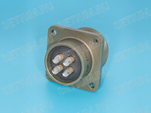 Разъём Amphenol серии MS  4 контакта, вилка на блок MS3102E-18-10P фото 3