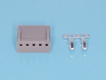 Разъем питания 5 контактов, гнездо на кабель, шаг 2,54мм HU-5