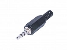 Штекер аудио 3,5мм, 4 контакта, стерео, пластмассовый корпус AUD-13