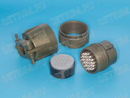 Разъём Amphenol серии MS 24 контакта, гнездо на кабель MS3106E-24-28S фото 3