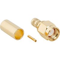 Разъем RP-SMA Amphenol, розетка на кабель RG-58, обжим 132113RP