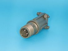 Разъём Amphenol серии MS  2 контакта, вилка на кабель, наружная резьба MS3101E-10SL-4P