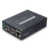 Неуправляемый медиаконвертер 1 порт 1Гб/с + 2 SFP слота 1Гб/с 