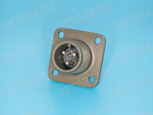 Разъём Amphenol серии MS  3 контакта, вилка на блок MS3102E-10SL-3P