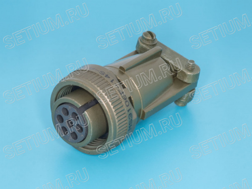 Разъём Amphenol серии MS  7 контактов, гнездо на кабель MS3106E-14S-A7S