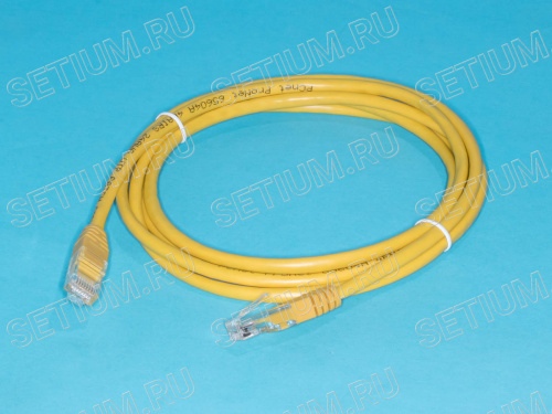 SC03-8P8C2-Y Патч-корд (шнур) RJ-45 - RJ-45 кат.5е, 2м, желтый