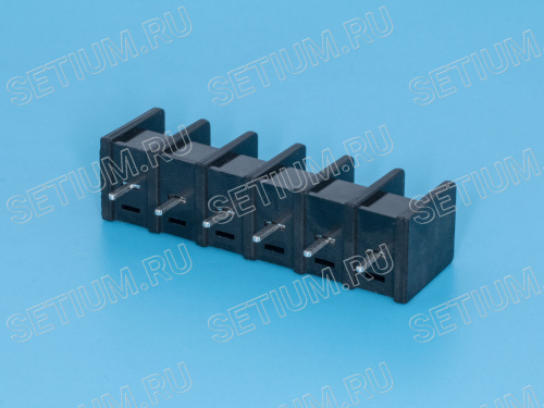 Клеммник винтовой на плату, 6 контактов, шаг 8.25 мм фото 3 Клеммник винтовой на плату, 6 контактов, шаг 8.25 мм фото 3