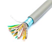 Кабель коммуникационный 50 проводов, 28 AWG,  бухта 50м, экранированный, серый SIN YU