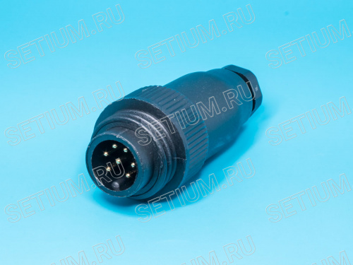 Разъем серии RD-24 7 контактов, вилка на кабель RD24F-7A фото 3