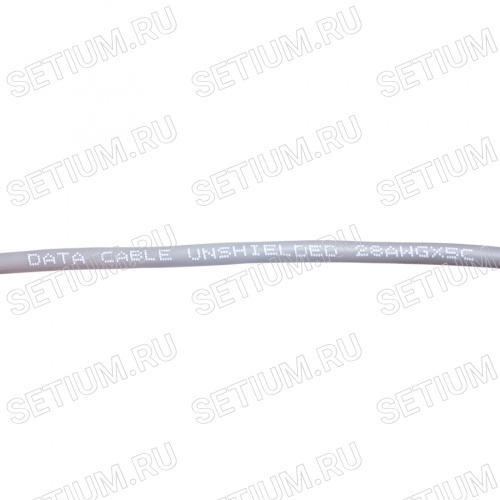 Кабель коммуникационный 5 проводов, 28 AWG, бухта 50м, неэкранированный, серый фото 2