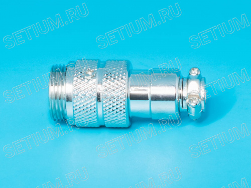 Разъем M16 3 контакта вилка на кабель, наружная резьба, тип GX16 AC-M16-3MA фото 4