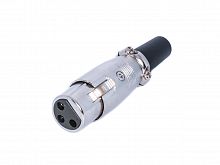 Разъем микрофонный XLR, гнездо на кабель, 3 контакта AUB-71