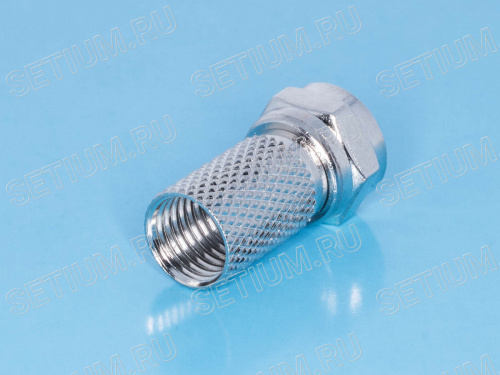 Разъем F вилка на кабель RG-6, накручивающийся F-U6P фото 4