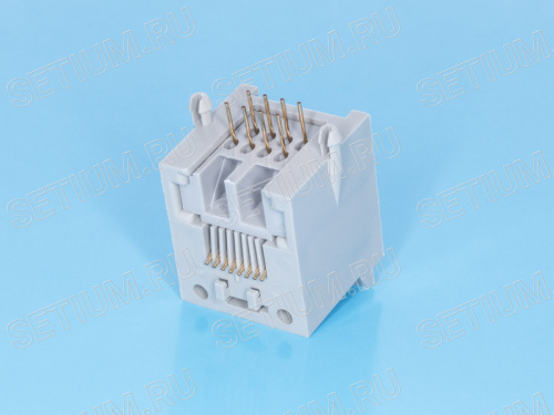 Разъем RJ-45 на плату, 8P8C, тип 8 TJ8-8P8C фото 5