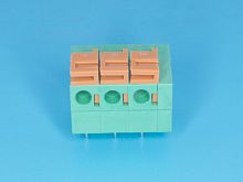 Клеммник с зажимом 3 позиции, шаг 5,08мм