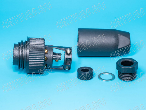 Разъем серии RD-24 7 контактов, вилка на кабель RD24F-7A фото 8