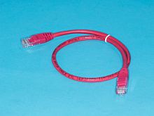 SC03-8P8C0.5-R Патч-корд (шнур) RJ-45 - RJ-45 кат.5е, 0,5м, красный