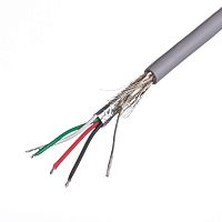 Кабель USB 2.0, 4 провода, бухта 50 м, серый USB-4CG