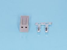 Разъем питания 2 контакта, гнездо на кабель, шаг 2,54мм HU-2