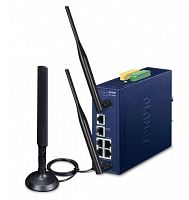 Промышленный беспроводной WiFi LoRaWAN шлюз Planet, 5 портов 10/100/1000 Мб/с
