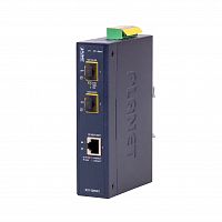 Промышленный медиаконвертер 1 порт 1Гб/с + 2 слота SFP 2.5Гб/с