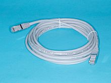 SC04-8P8C4 Патч-корд (шнур) RJ-45 - RJ-45 кат.5е, 4м, экранированный, серый