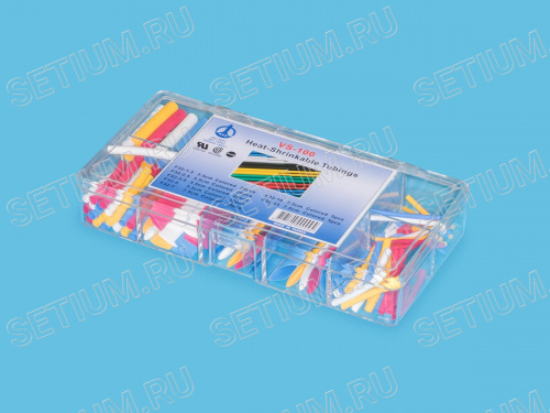 Набор кембрика F32-1.5/2.5/3.5/5 (35мм), F32-7/10/13 (75 мм) цветн. vs-100 фото 2