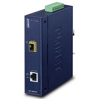 Промышленный медиаконвертер 1 порт 1Гб/с + 1 SFP слот 1Гб/с