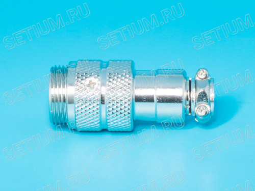 Разъем M16 4 контакта вилка на кабель, наружная резьба, тип GX16 AC-M16-4MA фото 4