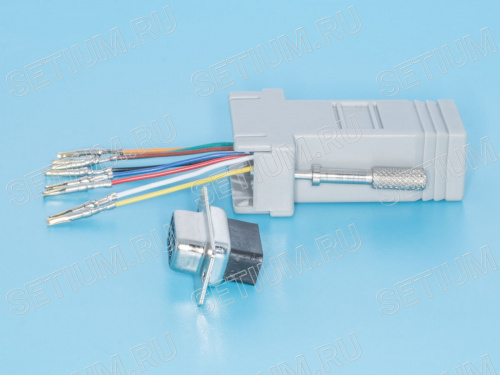 Переходник D-SUB 9 гнездо - RJ45 гнездо GC-9FT8 фото 3