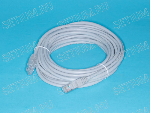 SC03-8P8C6-G Патч-корд (шнур) RJ-45 - RJ-45 кат.5е, 6м, серый