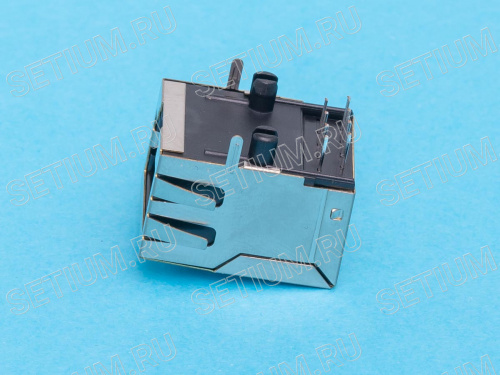 Разъем RJ-45 на плату, 8P8C, тип 16, экранированный фото 3 Разъем RJ-45 на плату, 8P8C, тип 16, экранированный TJ16S-8P8C фото 3