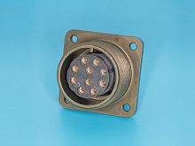 Разъём Amphenol серии MS 10 контактов, гнездо на блок MS3102E-18-1S