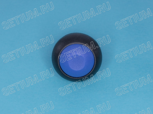 Кнопка круглая 12мм 125В 0,125А без фиксации, герметичная IP67, синяя фото 4