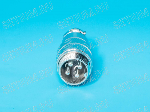 Разъем M16 4 контакта вилка на кабель, наружная резьба, тип GX16 AC-M16-4MA фото 3